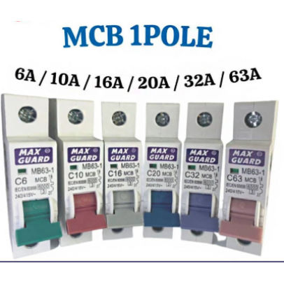 32A 1P 6kA MCB [MAXGUARD]